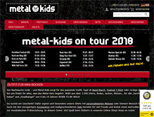 Tablet Screenshot of metal-kids.com